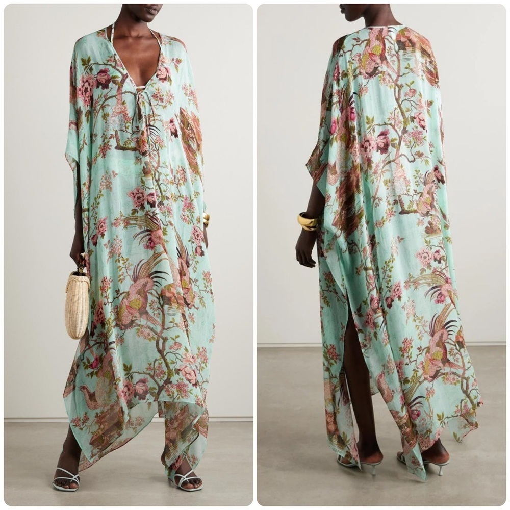 Roberto Cavalli x Skims Fagianella Print Long Kaftan